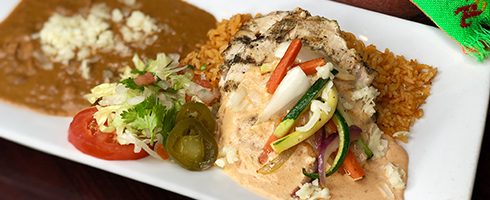 Chipotle Chicken Breast at Guadalajara Grill, Bar, & Table Side Salsa in Tucson Arizona.